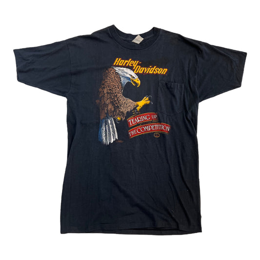 1985 Harley Davidson "Tearing Up The Competition" vintage grafiese tee