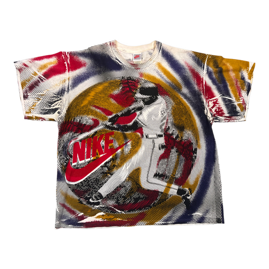 1990's wêreldstoei-federasie supersterre vintage-t-shirt