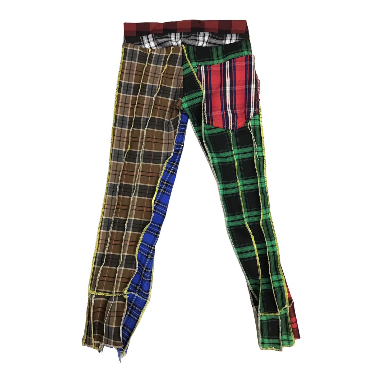 Haus of Chapo  Plaid Color a block trousers