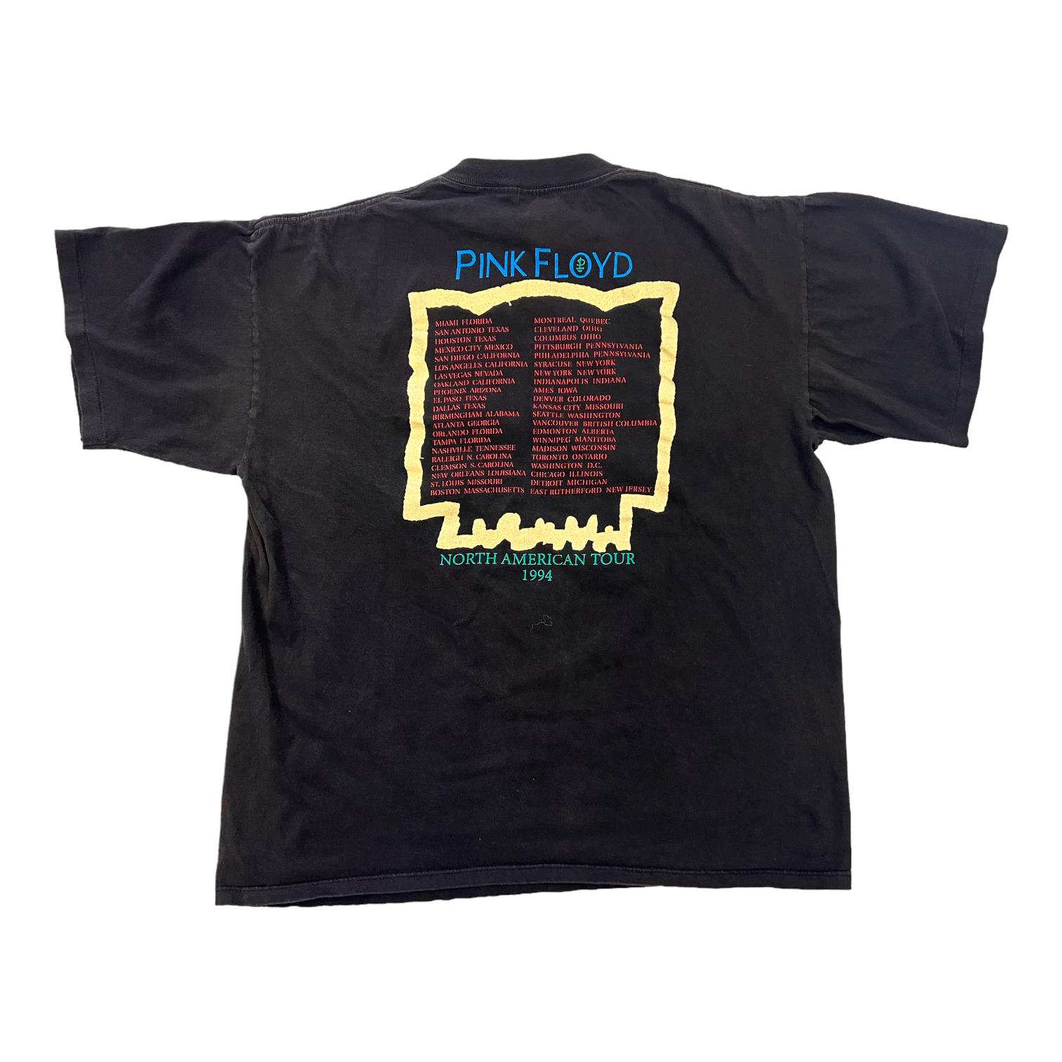 1994 Pink Floyd Division Bell North American tour vintage band tee – The  Pop up shop Los Angeles