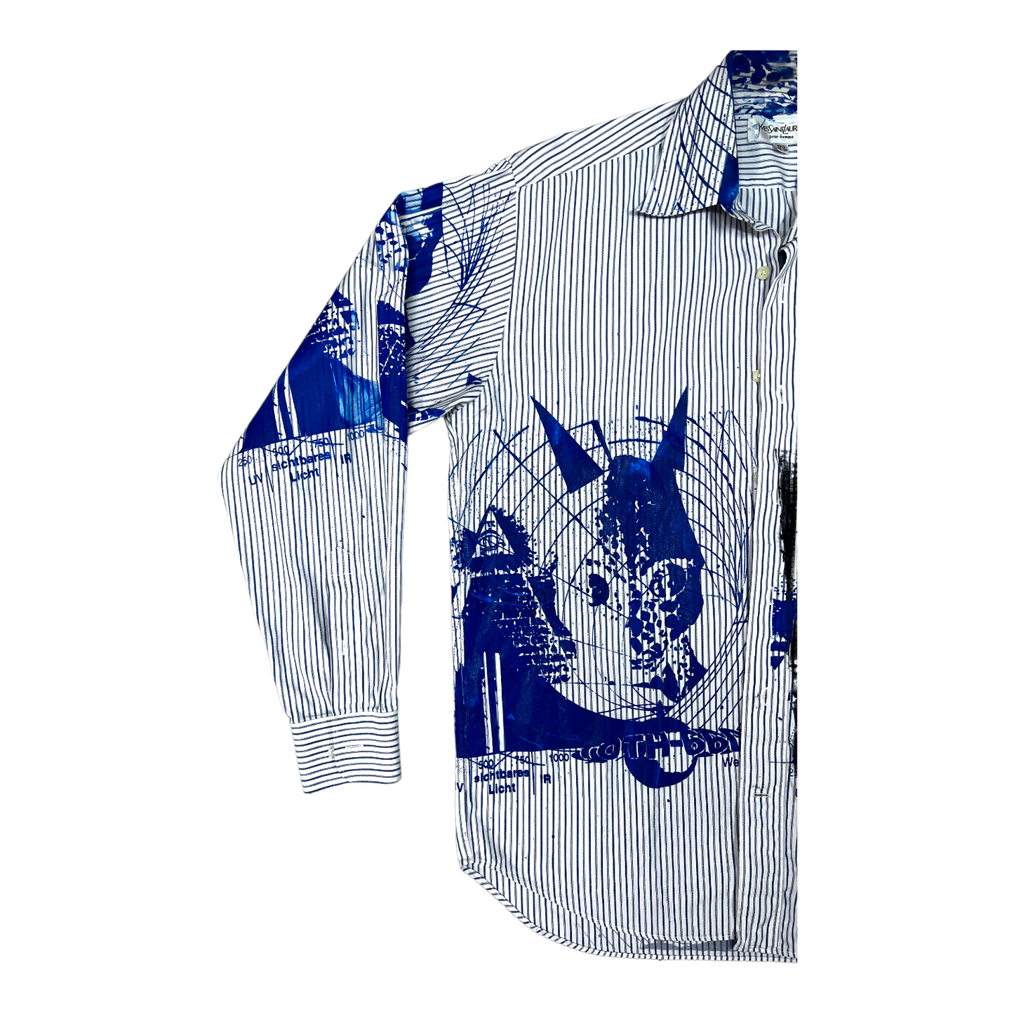 Toth 660  YSL Reptilian All over print  Long sleeve button down   Shirt