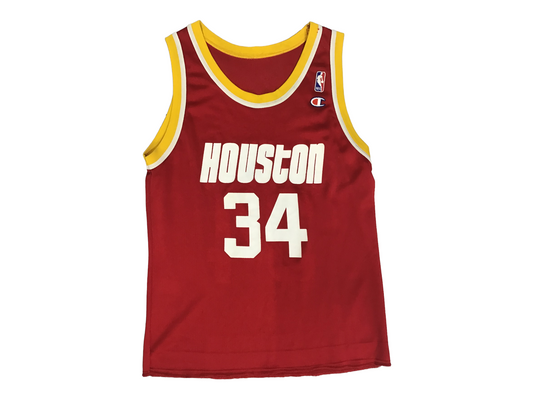 Vintage Kampioen Hakeem Olajuwon Houston Rockets NBA Jersey sz. 48