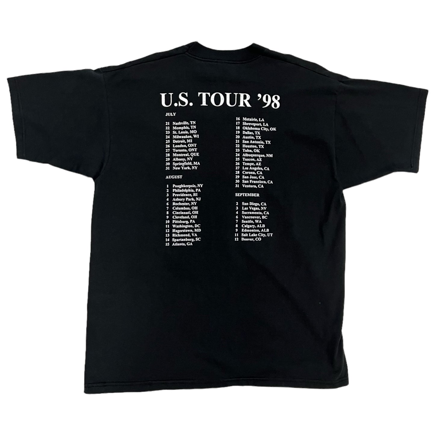 1998 Angel Corpse US Tour 98’ shirt