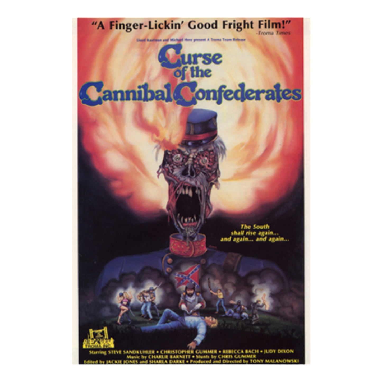 1980’s Curse of the Cannibal Confederates movie poster